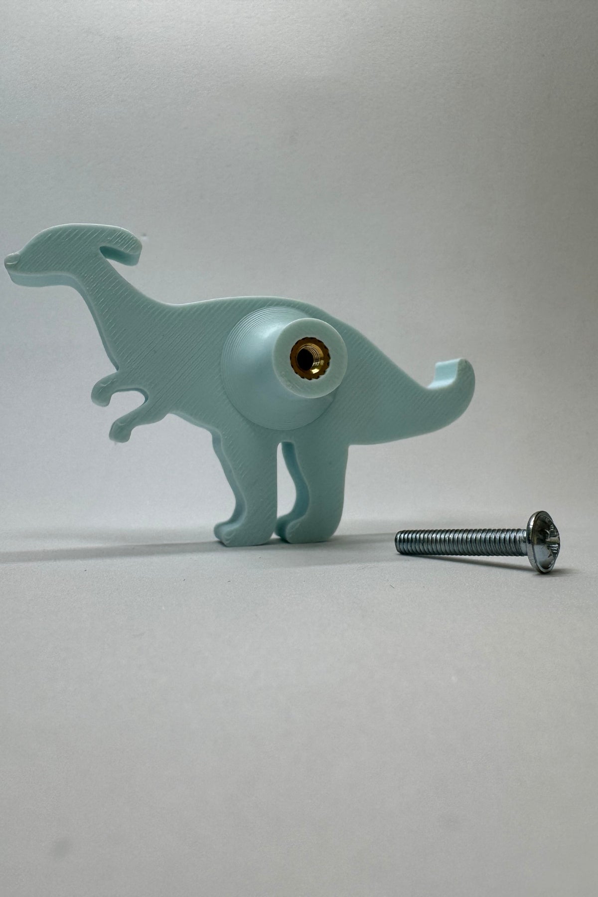 Mavi Dino2 Dolap Kulpu - Çocuk Odası, Mutfak ve Banyo İçin Modern, Sevimli ve Dayanıklı Mobilya Kulp