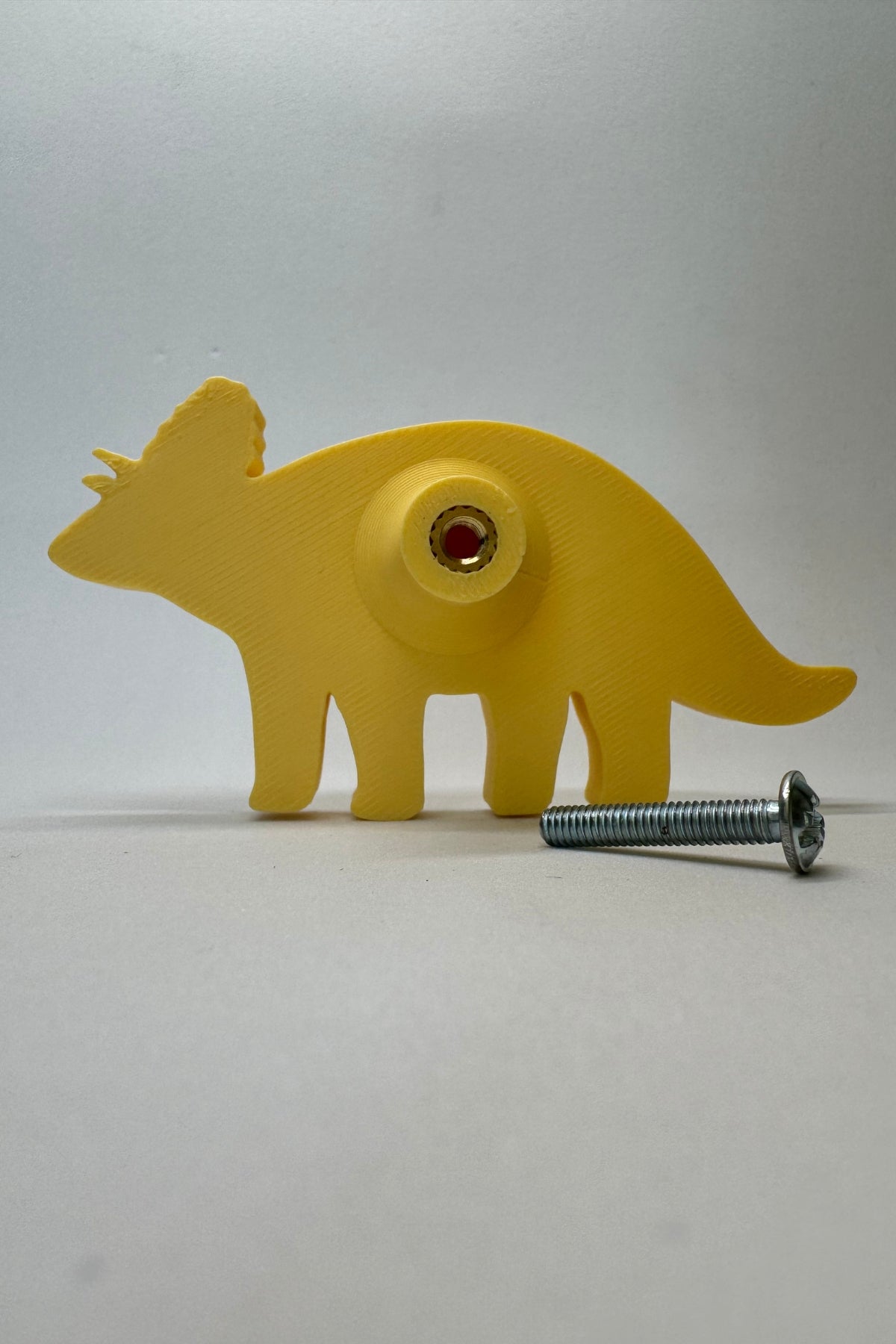 Sarı Dino 6 Dolap Kulpu-Çocuk Odası, Mutfak ve Banyo İçin Modern, Sevimli ve Dayanıklı Mobilya Kulp