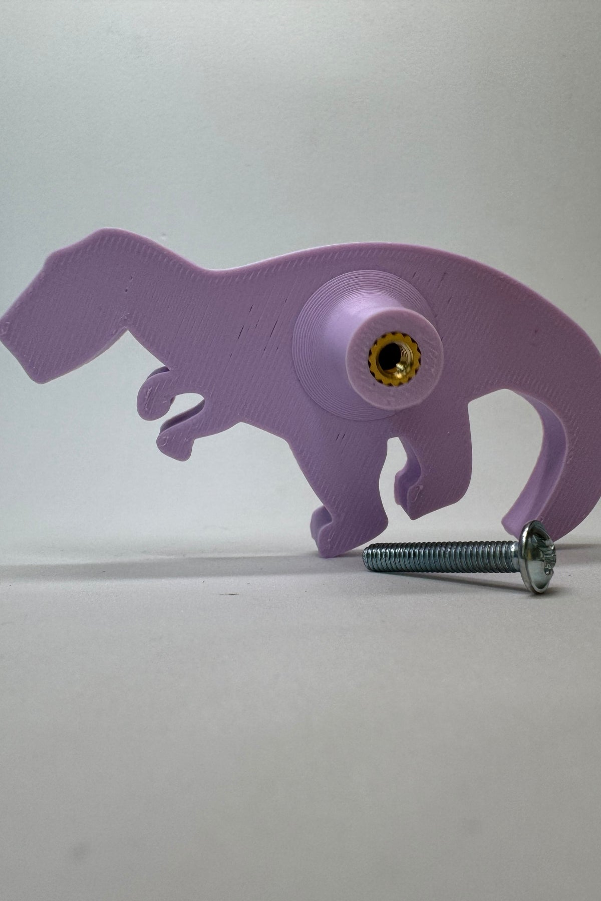 Mor Dino 1 Dolap Kulpu -Çocuk Odası, Mutfak ve Banyo İçin Modern, Sevimli ve Dayanıklı Mobilya Kulp