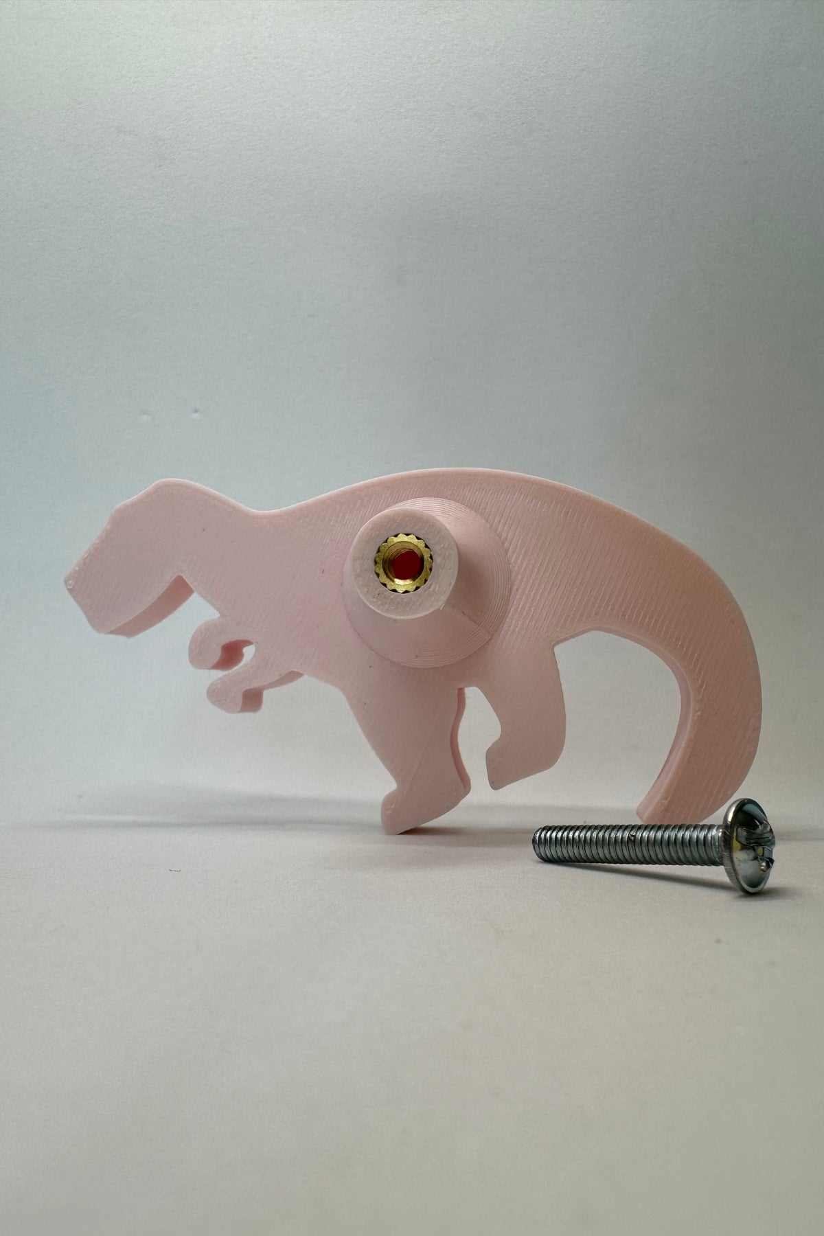 Pembe Dino 1 Dolap Kulpu-Çocuk Odası, Mutfak ve Banyo İçin Modern,Sevimli ve Dayanıklı Mobilya Kulp