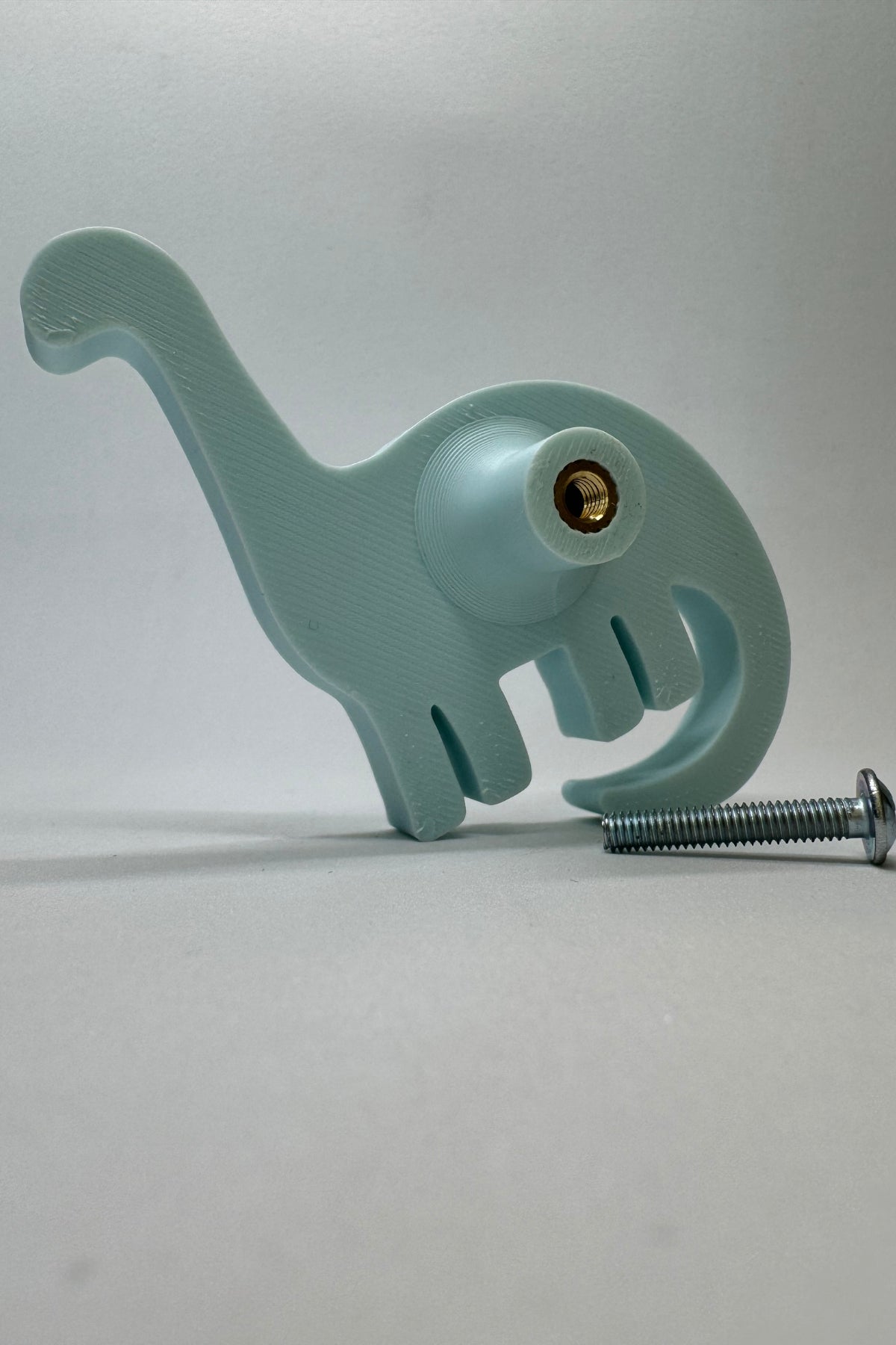 Mavi Dino 4 Dolap Kulpu-Çocuk Odası, Mutfak ve Banyo İçin Modern, Sevimli ve Dayanıklı Mobilya Kulp