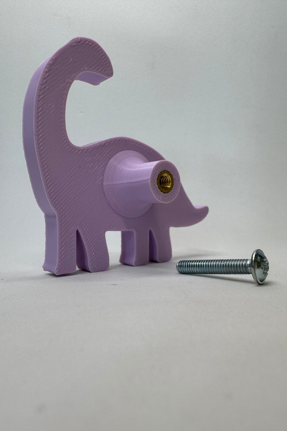 Mor Dino 3 Dolap Kulpu -Çocuk Odası, Mutfak ve Banyo İçin Modern, Sevimli ve Dayanıklı Mobilya Kulp