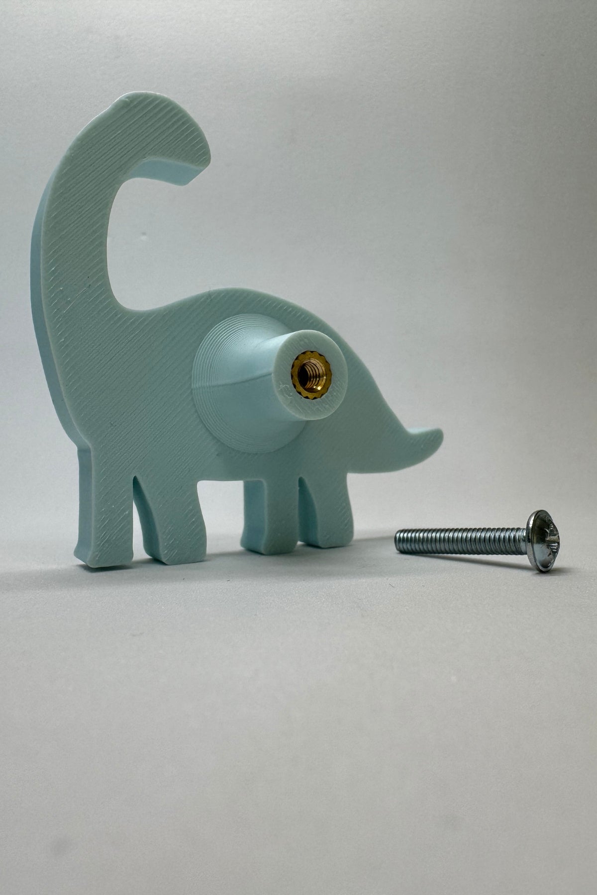 Mavi Dino3 Dolap Kulpu - Çocuk Odası, Mutfak ve Banyo İçin Modern, Sevimli ve Dayanıklı Mobilya Kulp