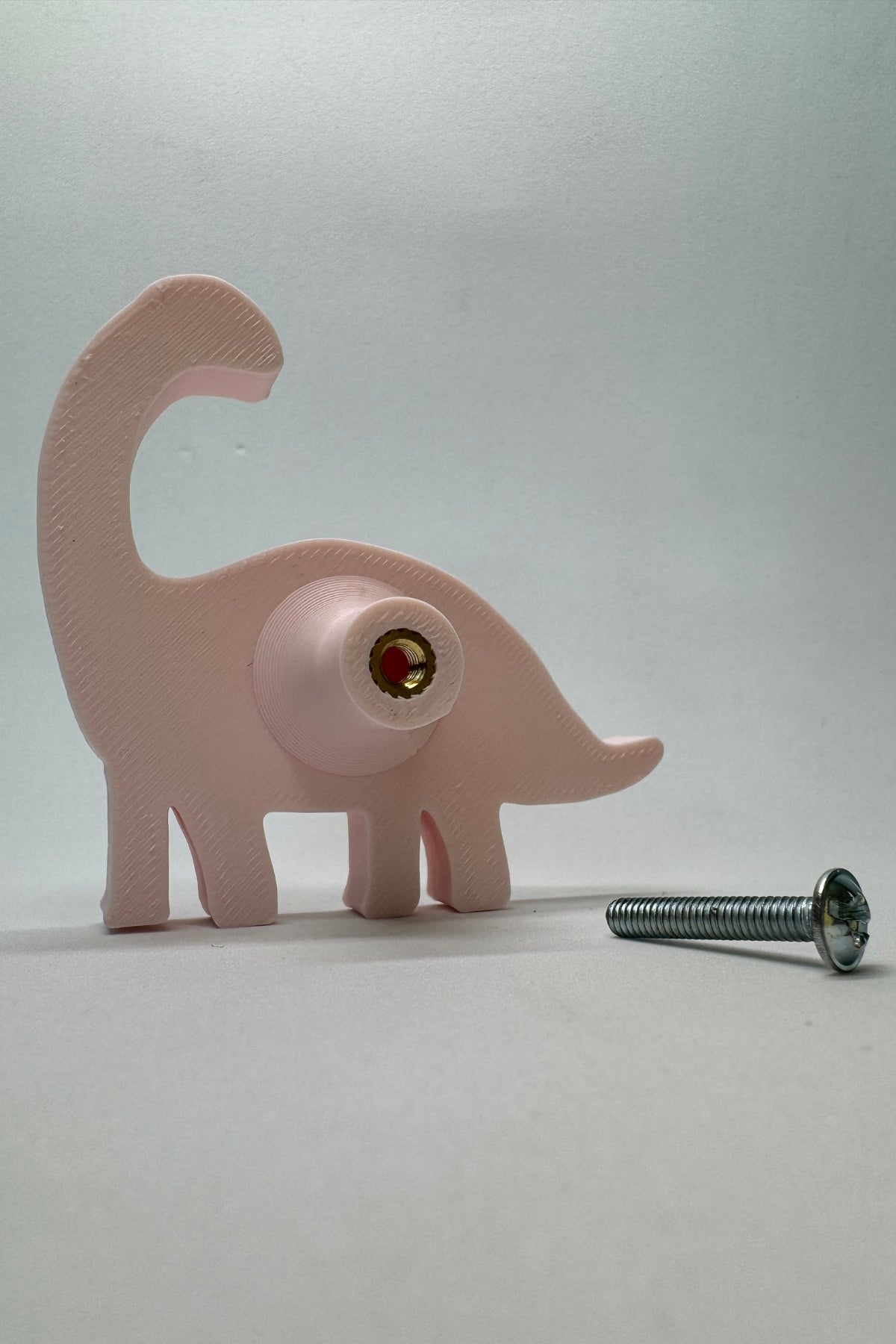 Pembe Dino 3 Dolap Kulpu-Çocuk Odası, Mutfak ve Banyo İçin Modern, Sevimli ve Dayanıklı Mobilya Kulp