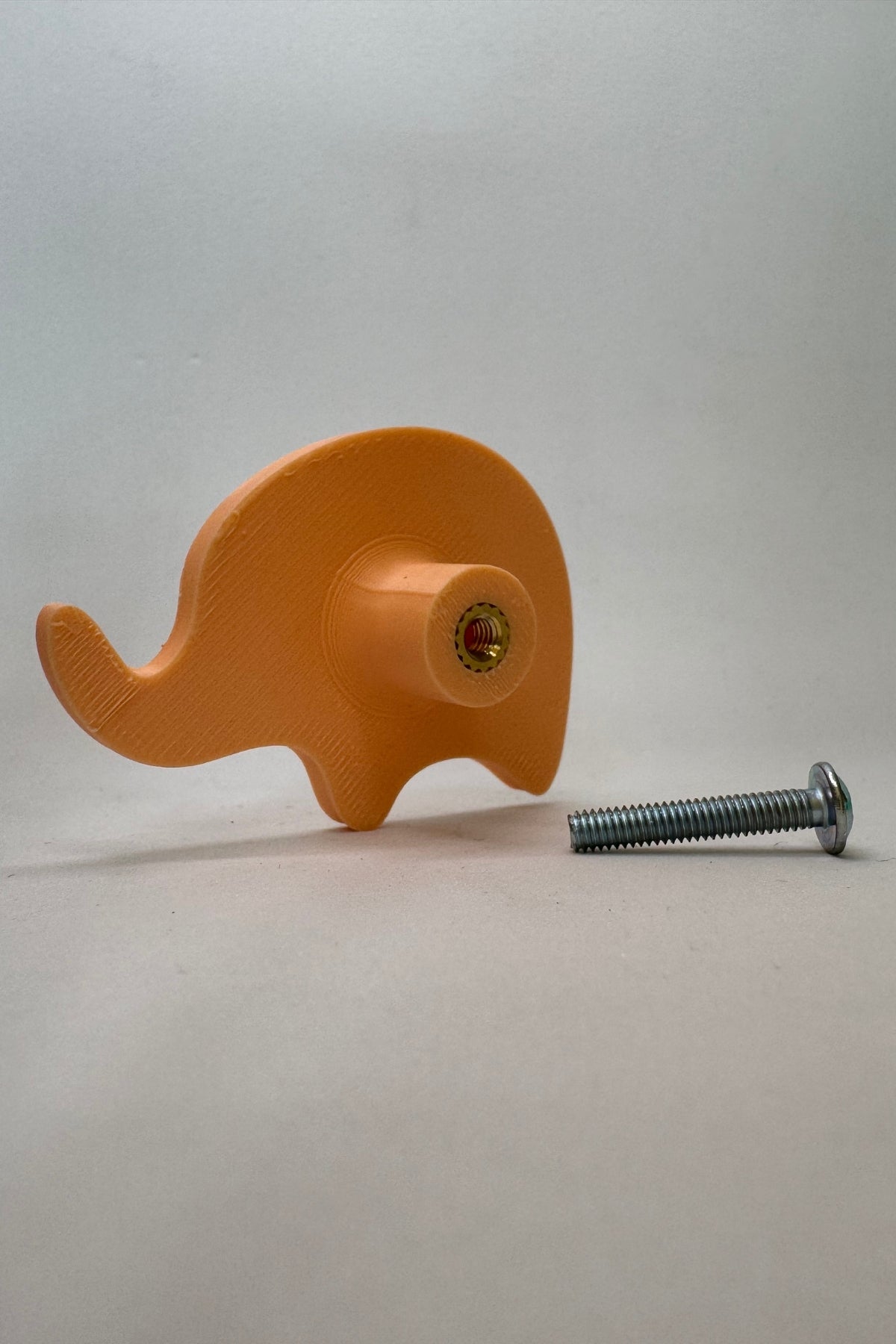 Turuncu Fil Dolap Kulpu -Çocuk Odası, Mutfak ve Banyo İçin Modern, Şık ve Dayanıklı Mobilya Kulp