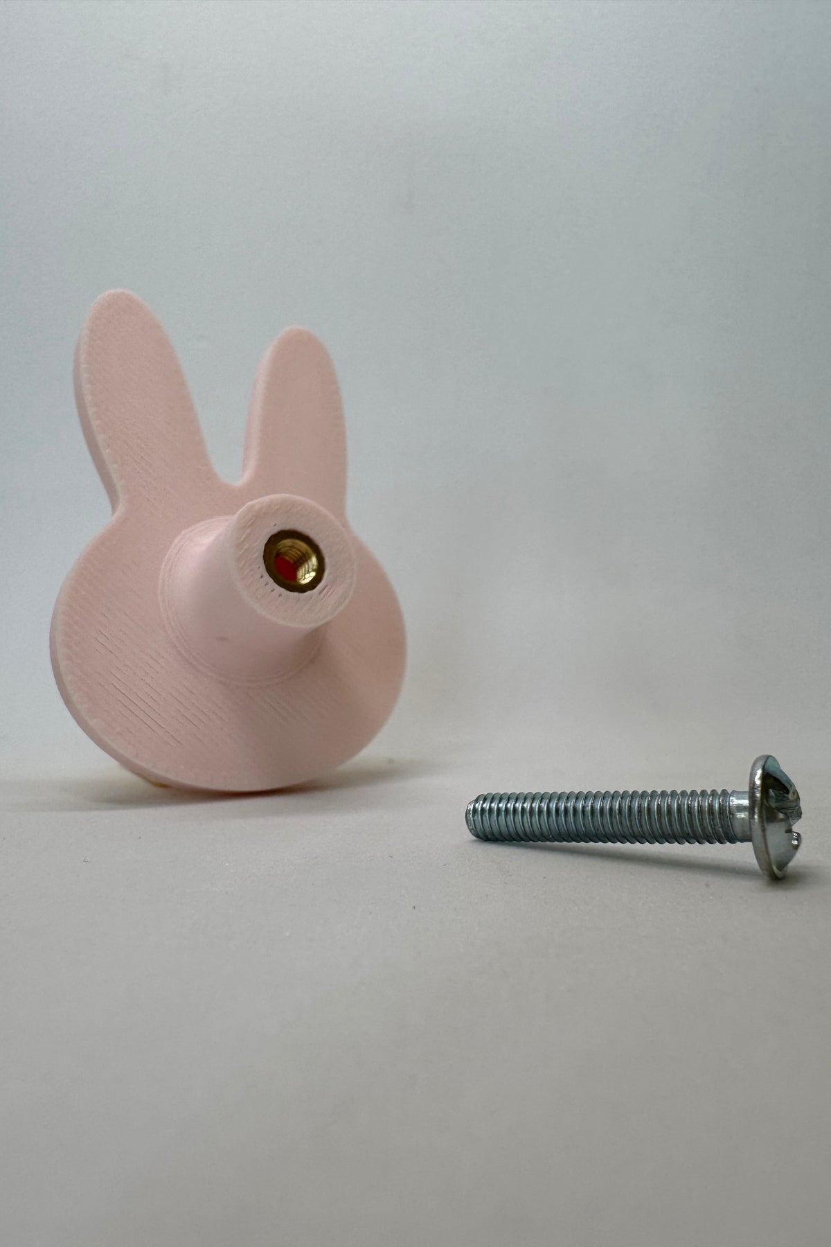 Pembe Tavşan Dolap Kulpu - Çocuk Odası, Mutfak ve Banyo İçin , Sevimli ve Dayanıklı Mobilya Kulp