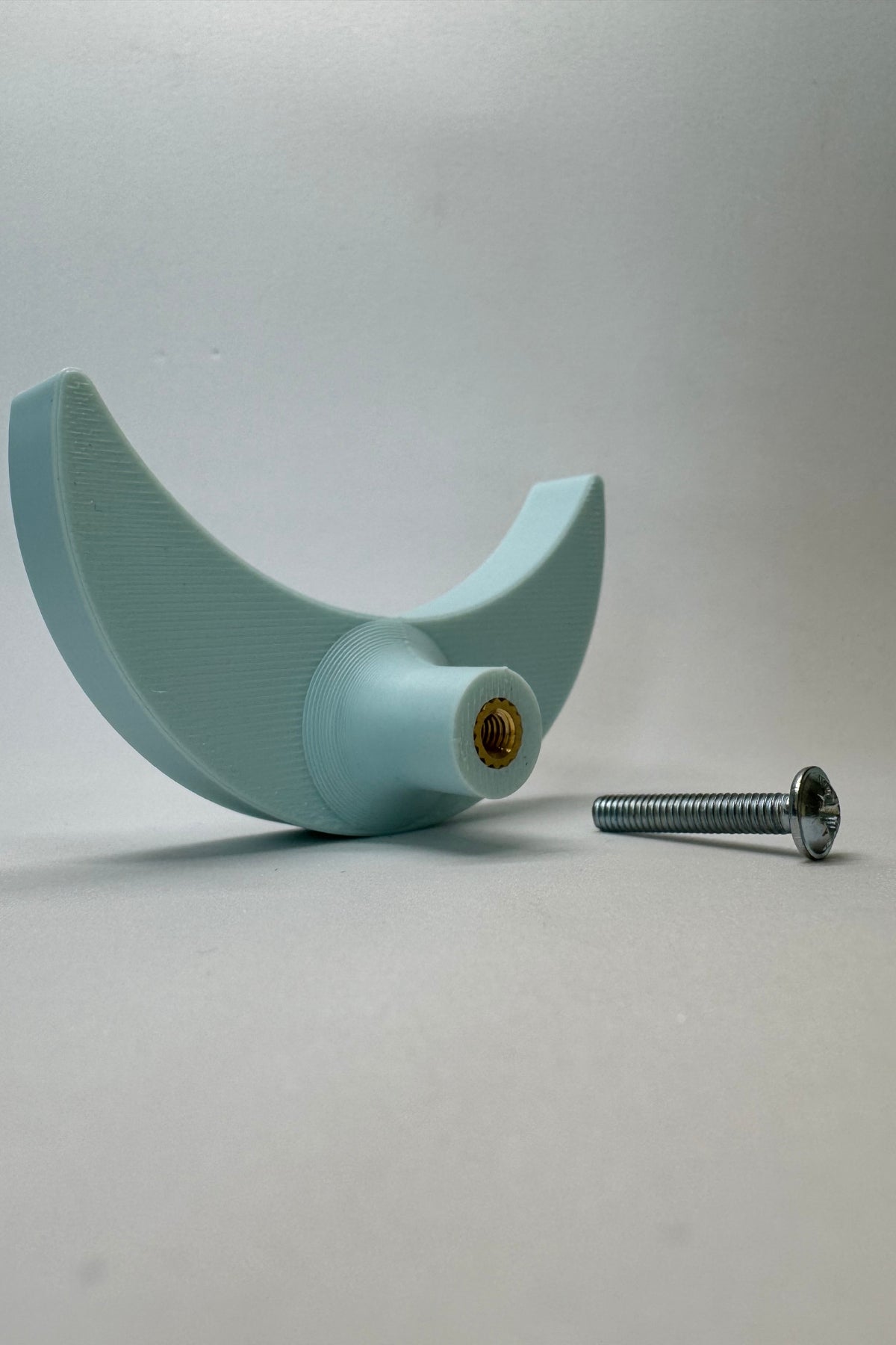 Mavi Ay Dolap Kulpu - Çocuk Odası, Mutfak ve Banyo İçin Şık ve Dayanıklı Mobilya Kulp