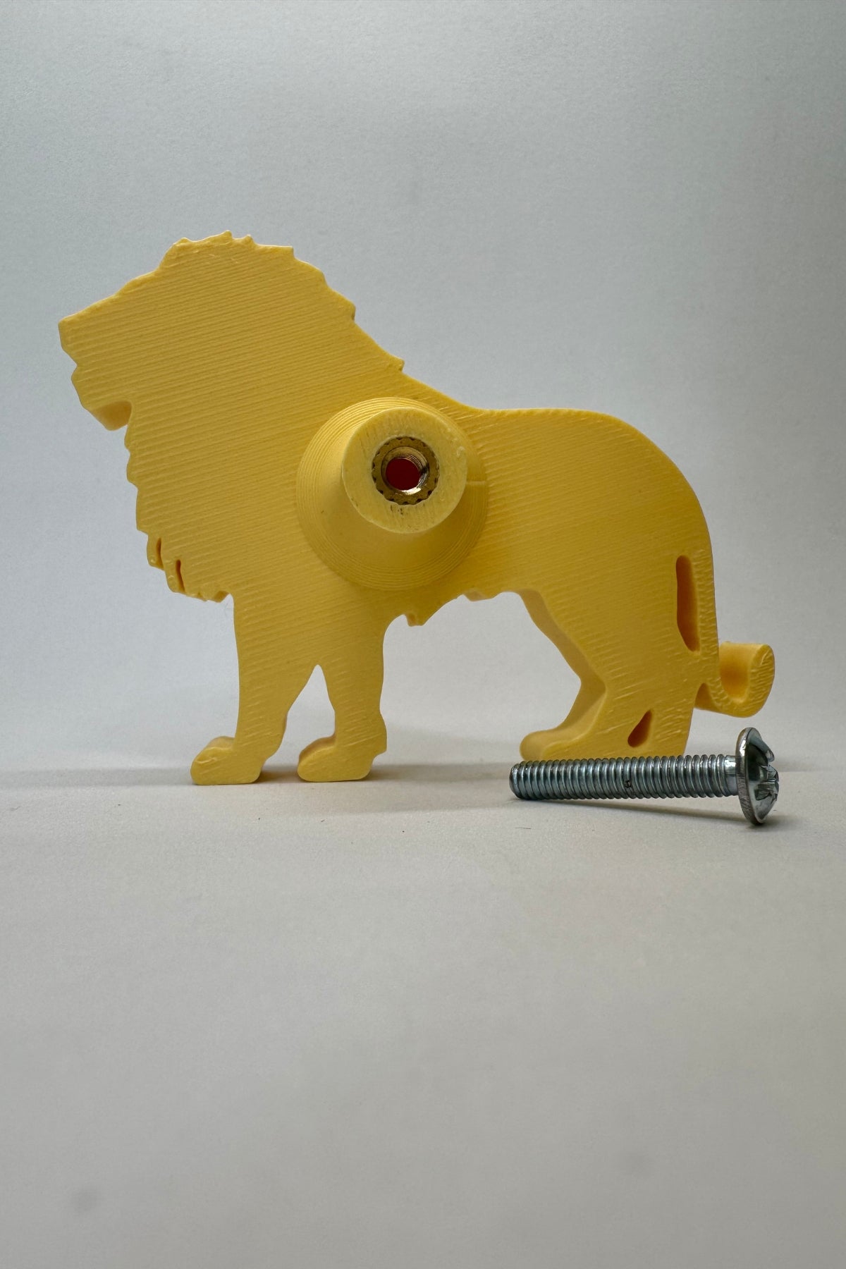 Sarı Aslan Dolap Kulpu - Çocuk Odası, Mutfak ve Banyo İçin Şık, Eğlenceli ve Dayanıklı Mobilya Kulp