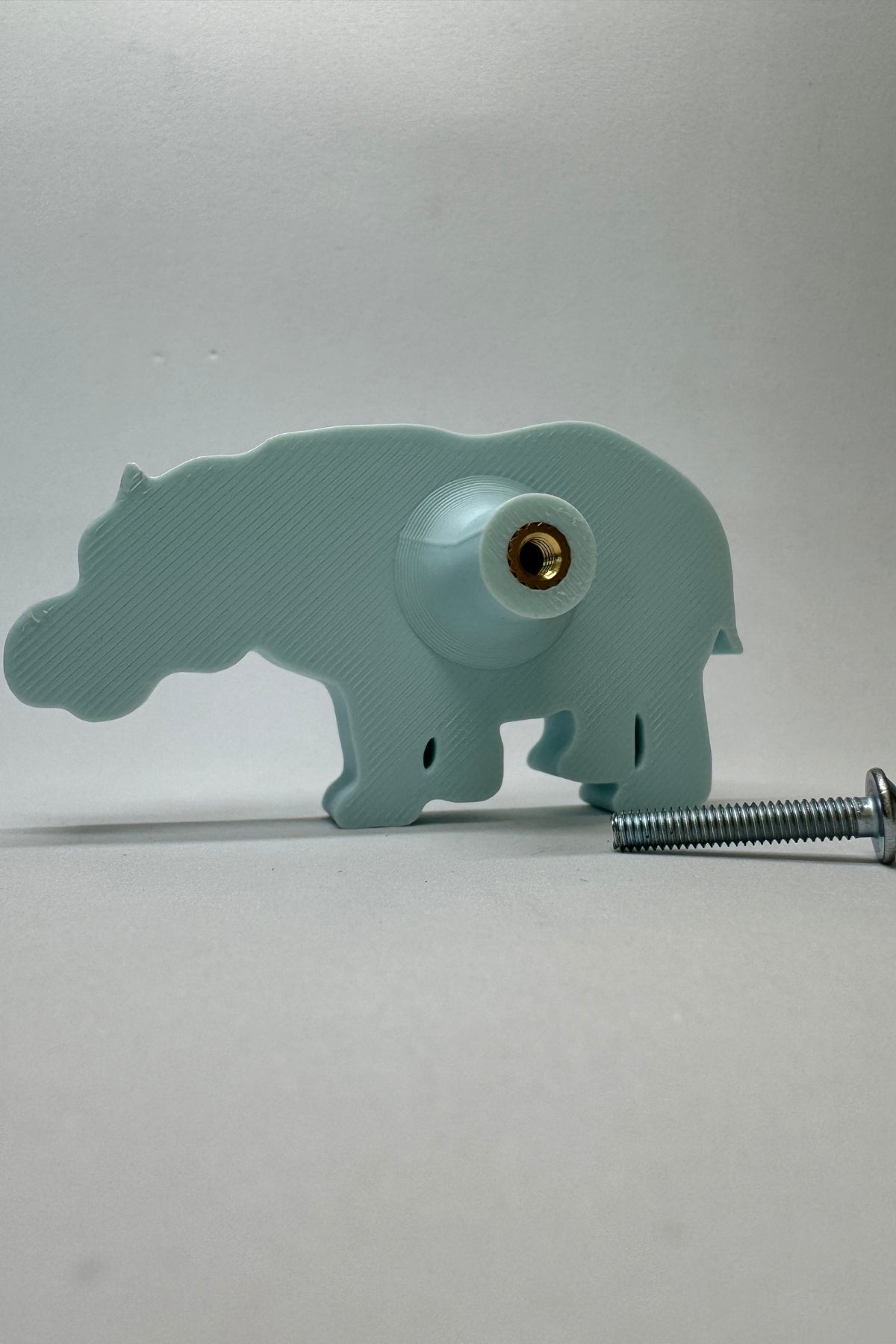 Mavi Hipopotam Dolap Kulpu - Çocuk Odası, Mutfak ve Banyo İçin Modern, Şık ve Dayanıklı Mobilya Kulp