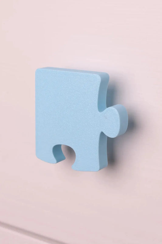 Puzzle Dolap Kulpu – Çocuk Odası, Mutfak ve Banyo Dolapları İçin Modern ve Eğlenceli Dekoratif Kulp