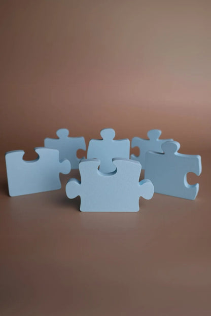 6’lı Puzzle Dolap Kulp Paketi – Renkli ve Eğlenceli Tasarım, Mobilya Kulpu