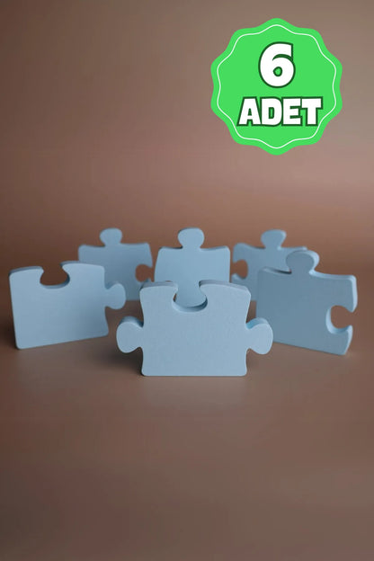 6’lı Puzzle Dolap Kulp Paketi – Renkli ve Eğlenceli Tasarım, Mobilya Kulpu