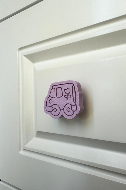Mor Araba Dolap Kulpu - Çocuk Odalarınıza, Mutfak ve Banyo Dolaplarınıza Mobilya Kulpu