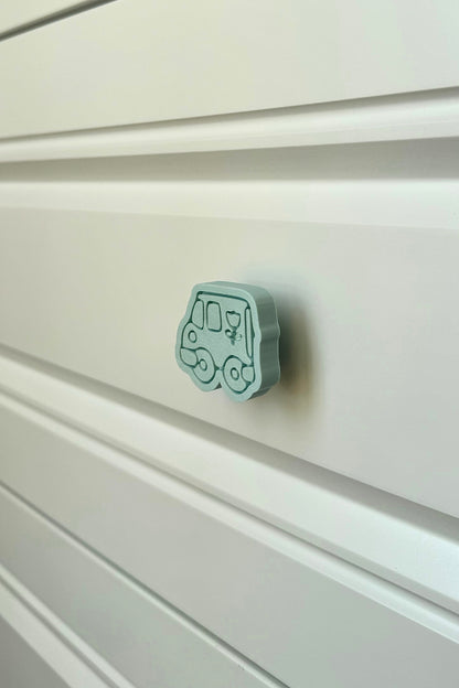 Mavi Araba Dolap Kulpu - Çocuk Odalarınıza, Mutfak ve Banyo Dolaplarınıza Mobilya Kulpu