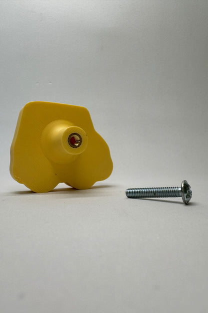 Sarı Araba Dolap Kulpu - Çocuk Odalarına, Mutfak ve Banyo Dolaplarına Enerji ve Canlılık Katın