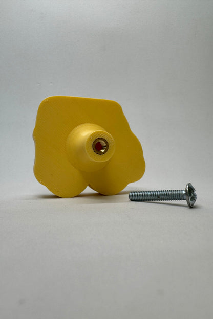 Sarı Araba Dolap Kulpu - Çocuk, Mutfak ve Banyo Dolapları İçin Eğlenceli ve Şık Mobilya Kulplu