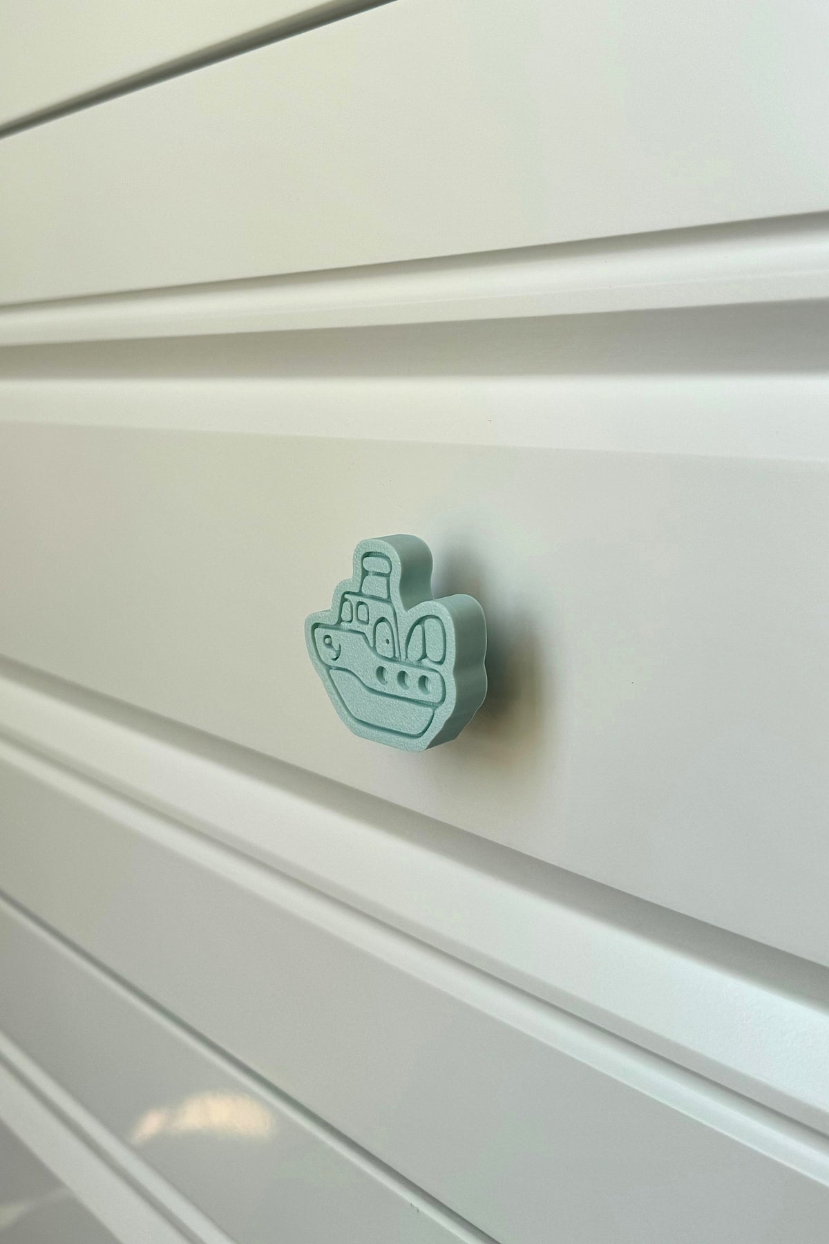 Mavi Gemi Dolap Kulpu - Çocuk Odaları, Mutfak ve Banyo Dolapları İçin Şık ve Eğlenceli Kulp