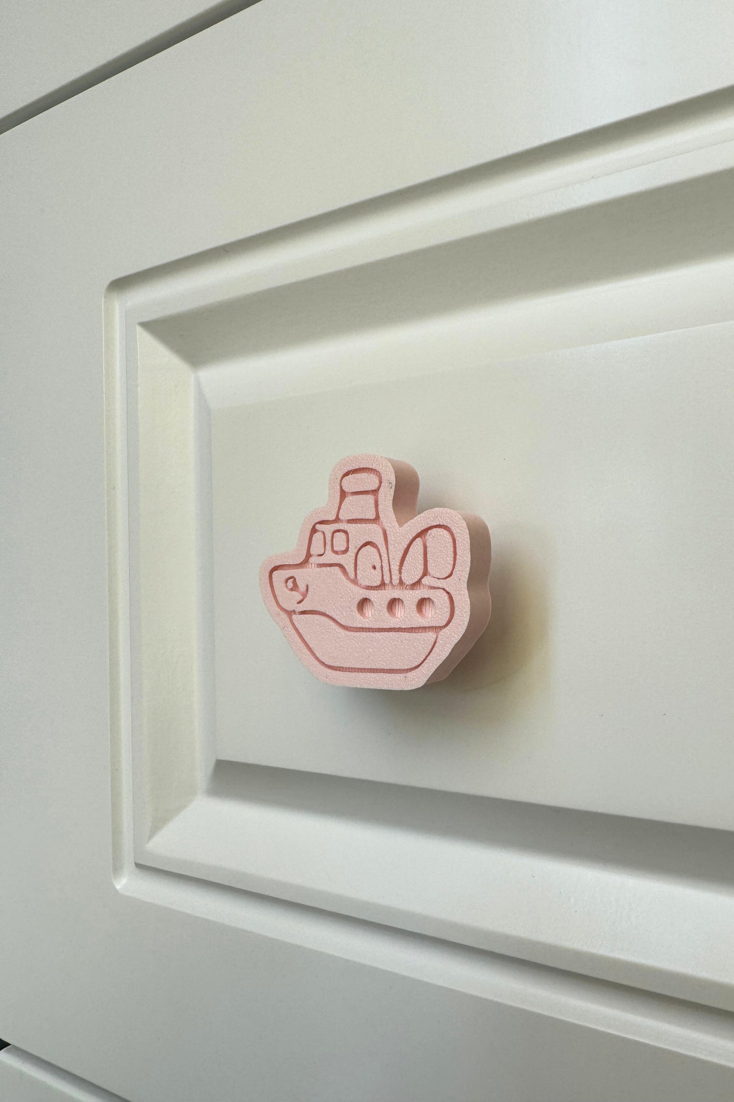 Pembe Gemi Dolap Kulpu - Çocuk Odaları, Mutfak ve Banyo Dolapları İçin Eğlenceli ve Şık Kulp