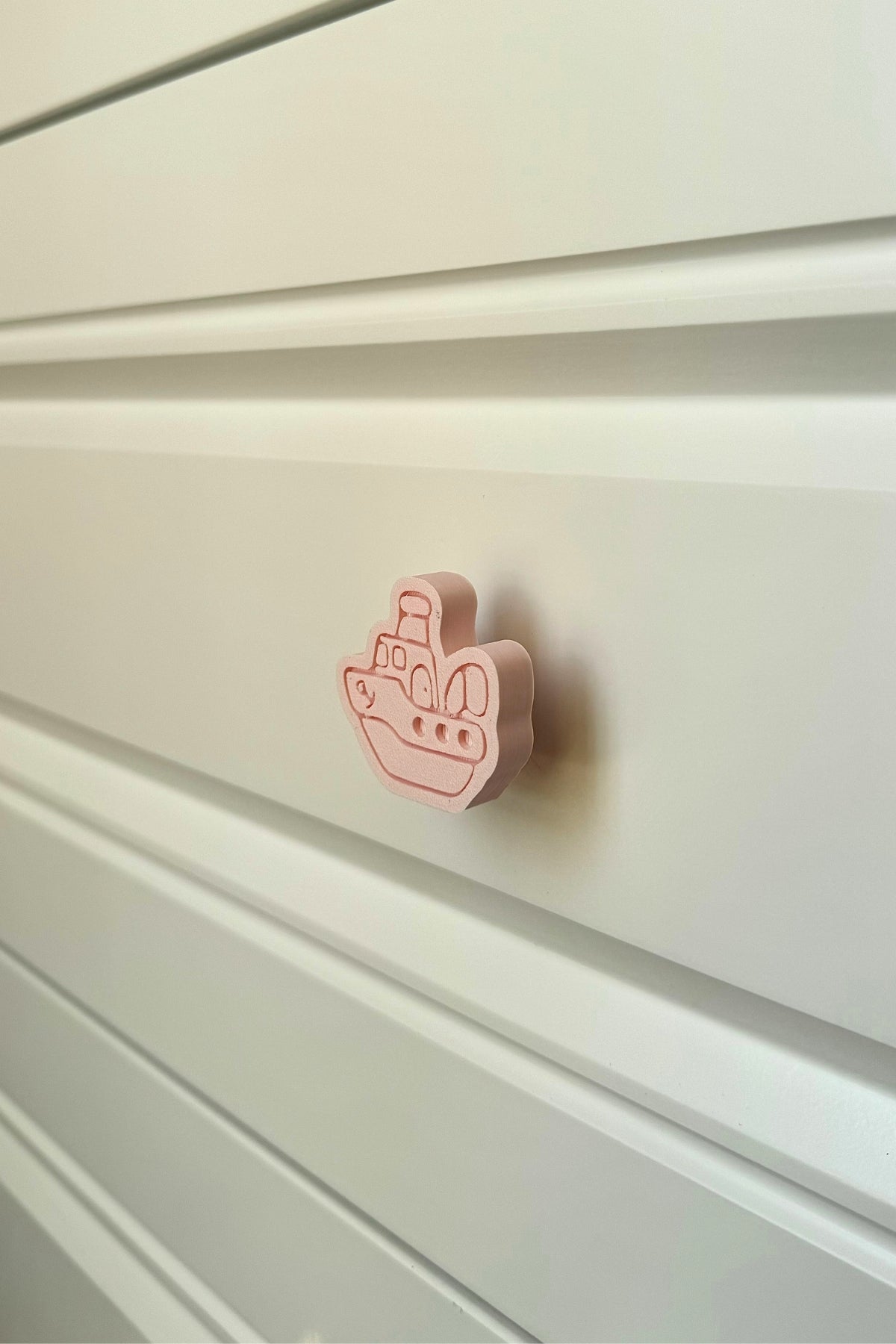 Pembe Gemi Dolap Kulpu - Çocuk Odaları, Mutfak ve Banyo Dolapları İçin Eğlenceli ve Şık Kulp