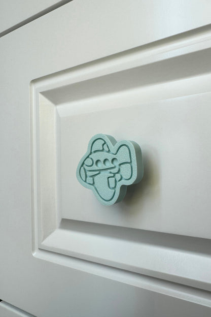 Mavi Uçak Dolap Kulpu - Çocuk, Mutfak ve Banyo Dolapları İçin Şık ve Dayanıklı Kulp