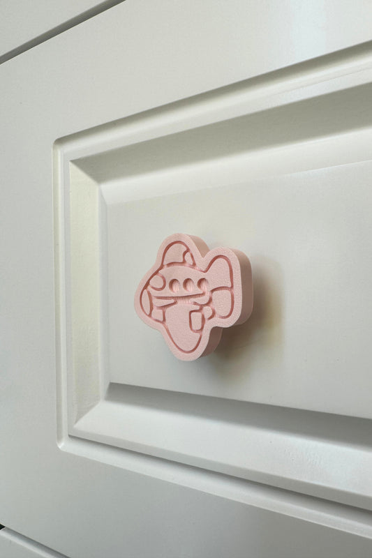 Pembe Uçak Dolap Kulpu - Çocuk, Mutfak ve Banyo Dolapları İçin Modern ve Şık Mobilya Kulp