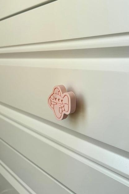 Pembe Uçak Dolap Kulpu - Çocuk, Mutfak ve Banyo Dolapları İçin Modern ve Şık Mobilya Kulp