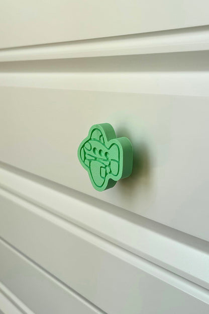 Yeşil Uçak Dolap Kulpu - Çocuk, Mutfak ve Banyo Dolapları İçin Modern ve Dayanıklı Mobilya Kulpu