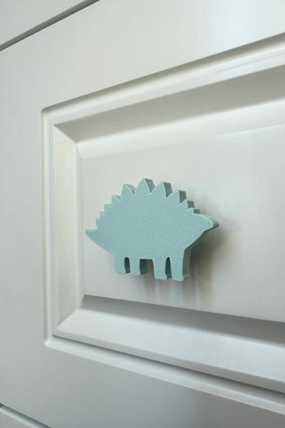 Mavi Dino 5 Dolap Kulpu -Çocuk Odası, Mutfak ve Banyo İçin Modern, Sevimli ve Dayanıklı Mobilya Kulp