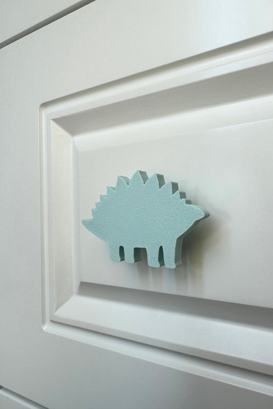 Mavi Dino 5 Dolap Kulpu -Çocuk Odası, Mutfak ve Banyo İçin Modern, Sevimli ve Dayanıklı Mobilya Kulp