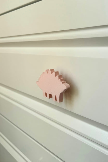 Pembe Dino 5 Dolap Kulpu-Çocuk Odası, Mutfak ve Banyo İçin Modern, Sevimli ve Dayanıklı Mobilya Kulp