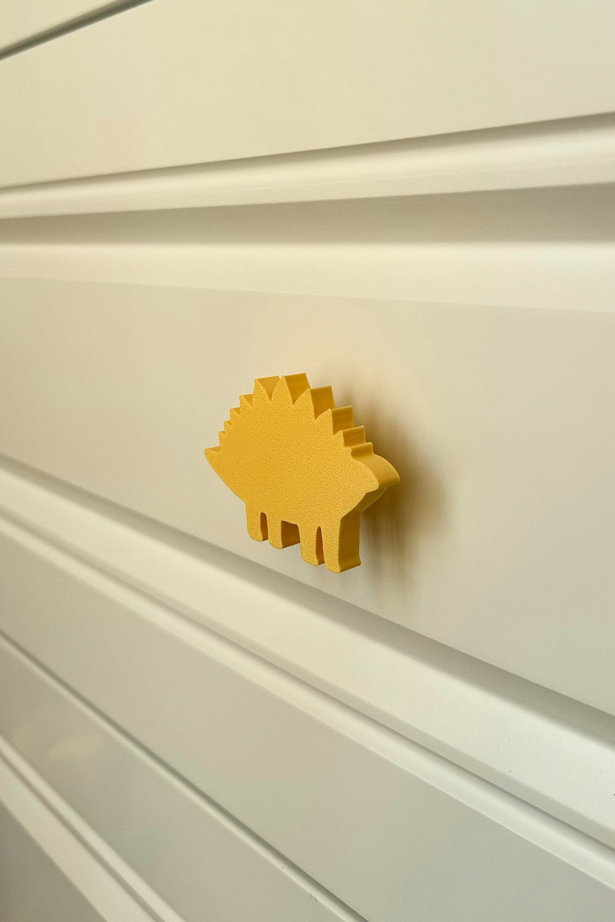 Sarı Dino 5 Dolap Kulpu -çocuk Odası, Mutfak Ve Banyo Için Modern, Sevimli Ve Dayanıklı Mobilya Kulp