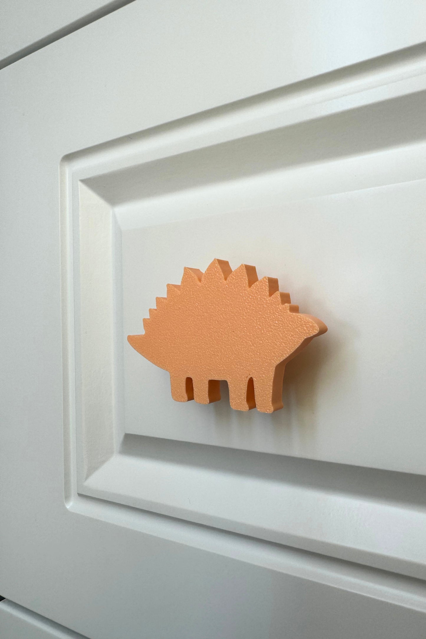 Turuncu Dino 5 Dolap Kulpu - Çocuk Odası, Mutfak ve Banyo İçin Modern ve Sevimli Mobilya Kulp