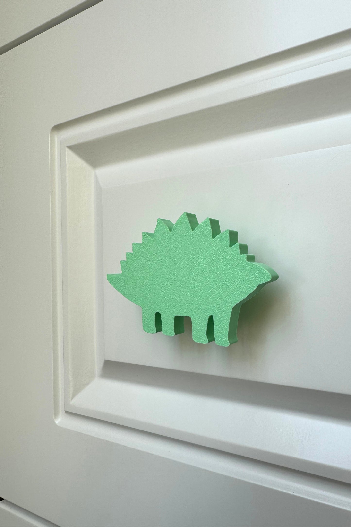 Yeşil Dino 5 Dolap Kulpu-Çocuk Odası, Mutfak ve Banyo İçin Modern, Sevimli ve Dayanıklı Mobilya Kulp