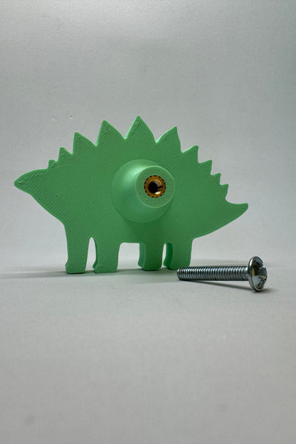 Yeşil Dino 5 Dolap Kulpu-Çocuk Odası, Mutfak ve Banyo İçin Modern, Sevimli ve Dayanıklı Mobilya Kulp