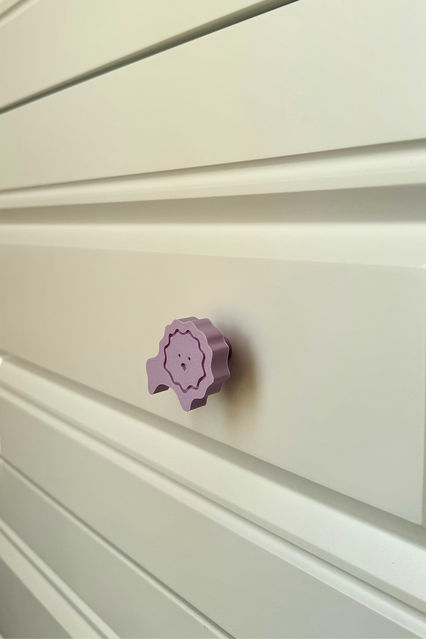 Mor Aslan Dolap Kulpu - Çocuk Odası, Mutfak ve Banyo İçin Sevimli ve Dayanıklı Mobilya Kulp