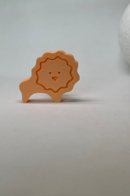 Turuncu Aslan Dolap Kulpu - Çocuk Odası, Mutfak ve Banyo İçin Sevimli Mobilya Kulp