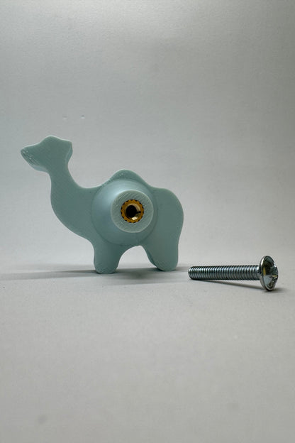 Mavi Deve Dolap Kulpu - Çocuk Odası, Mutfak ve Banyo İçin Eğlenceli ve Dayanıklı Mobilya Kulp