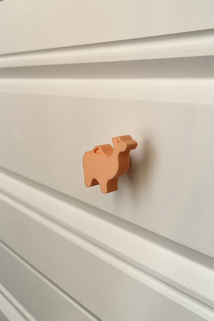 Turuncu Deve Dolap Kulpu - Çocuk Odası, Mutfak ve Banyo İçin Eğlenceli Mobilya Kulp