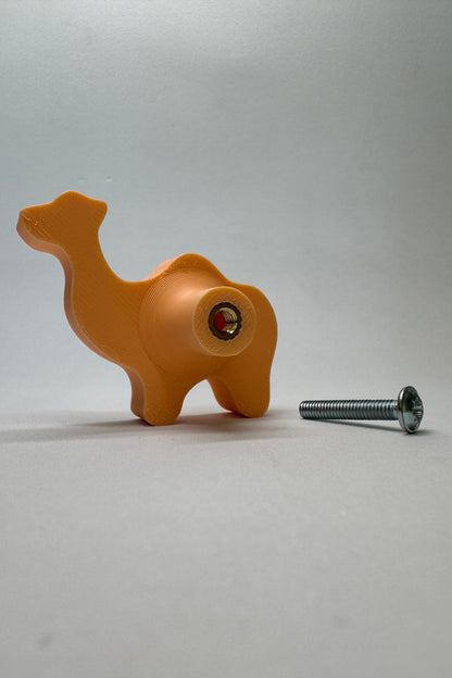 Turuncu Deve Dolap Kulpu - Çocuk Odası, Mutfak ve Banyo İçin Eğlenceli Mobilya Kulp