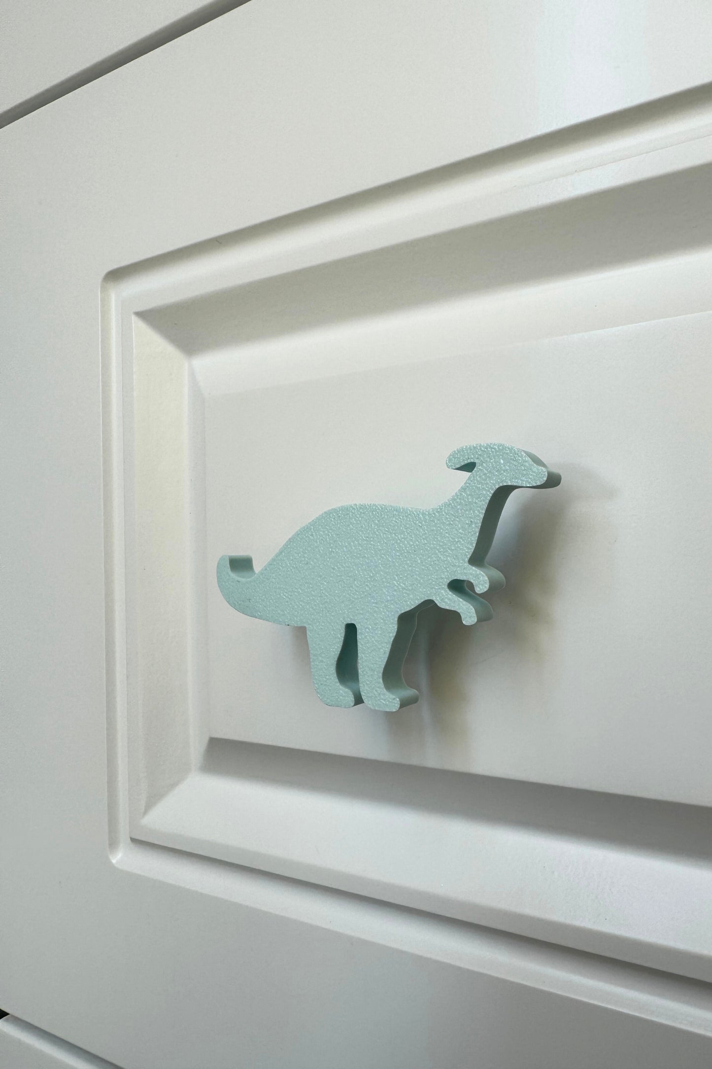 Mavi Dino2 Dolap Kulpu - Çocuk Odası, Mutfak ve Banyo İçin Modern, Sevimli ve Dayanıklı Mobilya Kulp