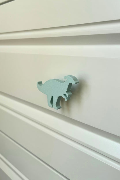 Mavi Dino2 Dolap Kulpu - Çocuk Odası, Mutfak ve Banyo İçin Modern, Sevimli ve Dayanıklı Mobilya Kulp