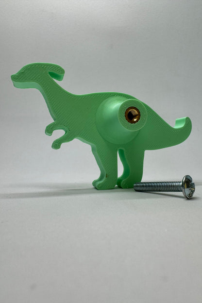 Yeşil Dino2 Dolap Kulpu -Çocuk Odası, Mutfak ve Banyo İçin Modern, Sevimli ve Dayanıklı Mobilya Kulp