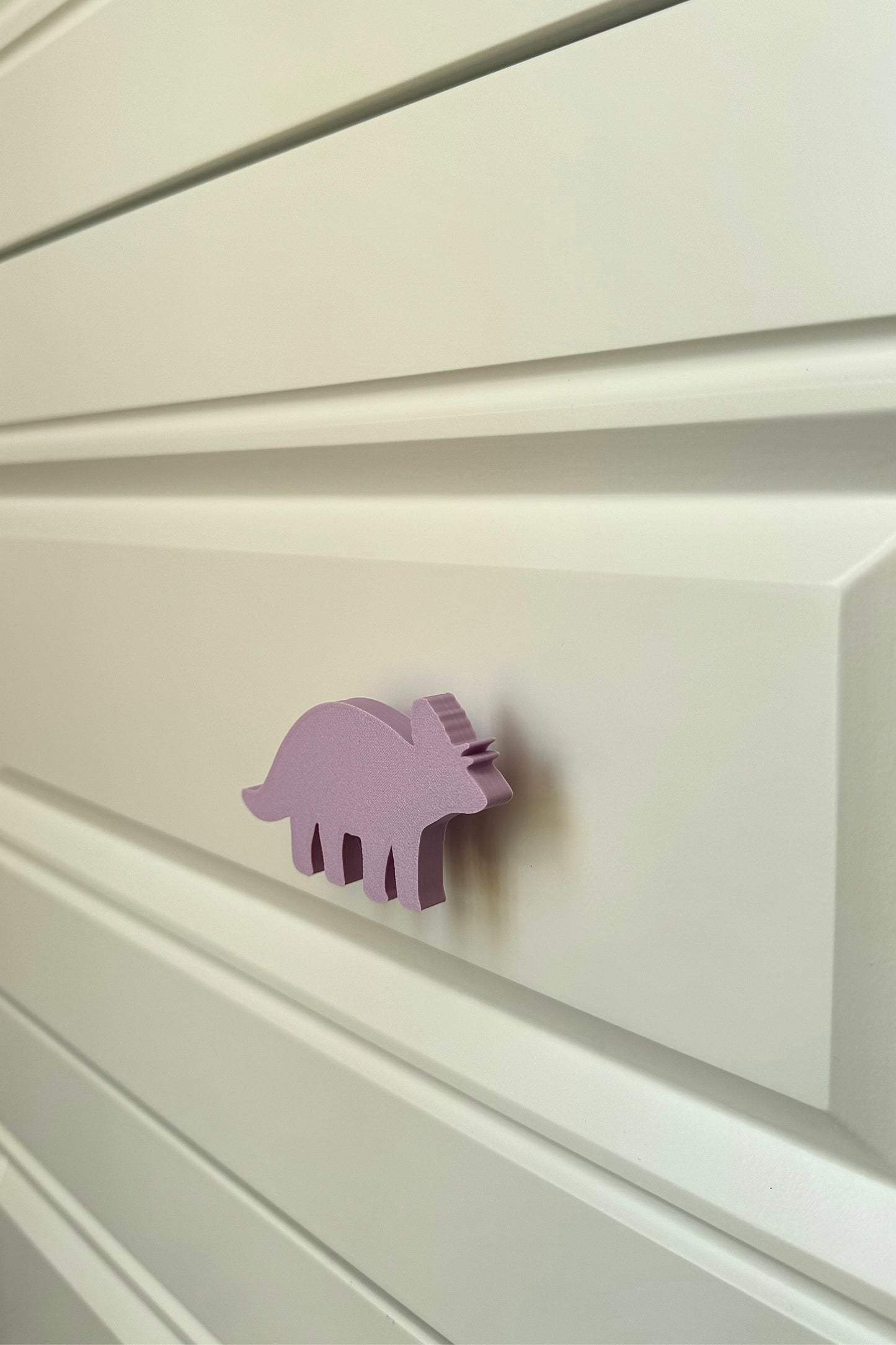 Mor Dino 6 Dolap Kulpu -Çocuk Odası, Mutfak ve Banyo İçin Modern, Sevimli ve Dayanıklı Mobilya Kulp