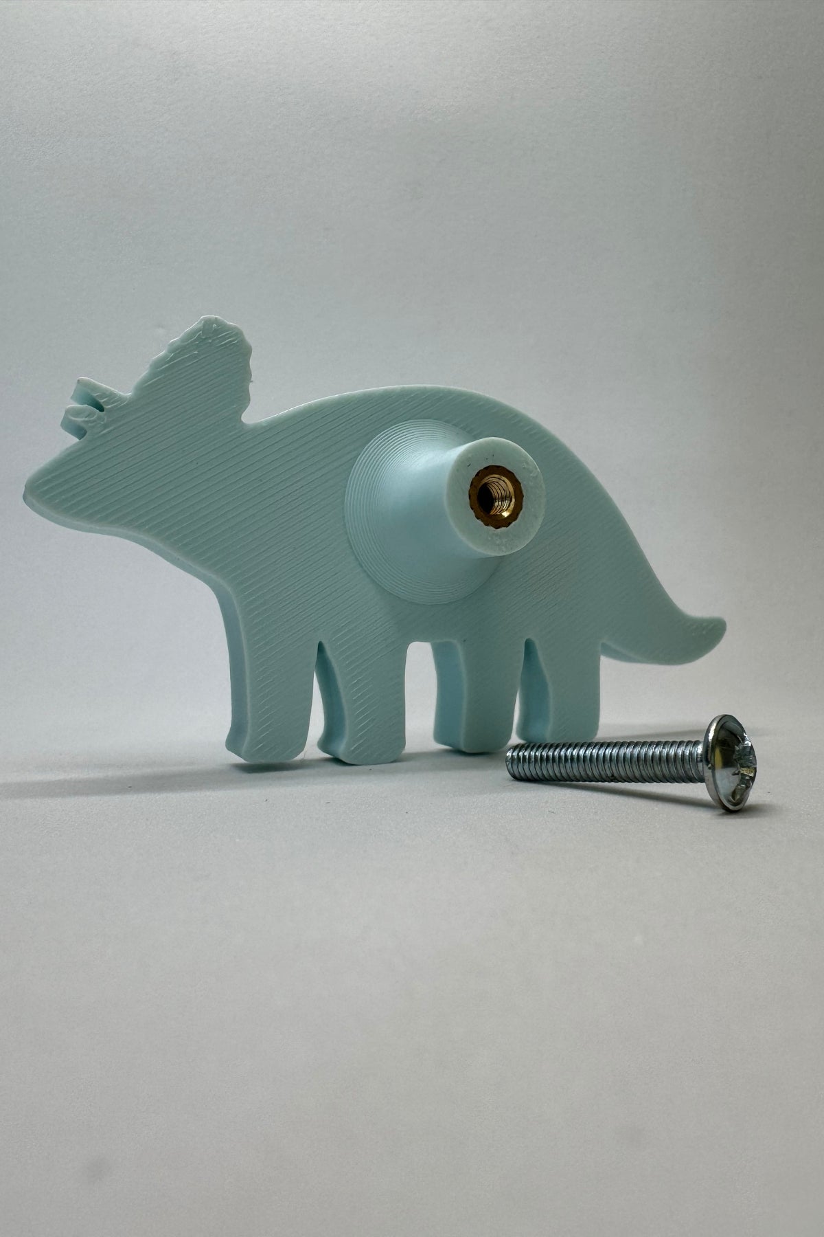 Mavi Dino 6 Dolap Kulpu-Çocuk Odası, Mutfak ve Banyo İçin Modern, Sevimli ve Dayanıklı Mobilya Kulp