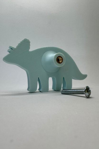 Mavi Dino 6 Dolap Kulpu-Çocuk Odası, Mutfak ve Banyo İçin Modern, Sevimli ve Dayanıklı Mobilya Kulp