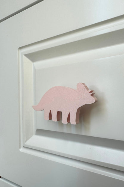 Pembe Dino 6 Dolap Kulpu - Çocuk Odası, Mutfak ve Banyo İçin Modern ve Sevimli Mobilya Kulp