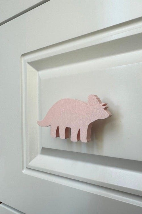 Pembe Dino 6 Dolap Kulpu - Çocuk Odası, Mutfak ve Banyo İçin Modern ve Sevimli Mobilya Kulp