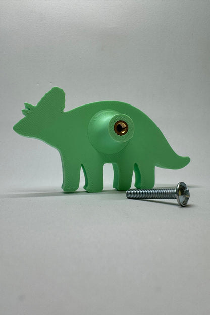 Yeşil Dino 6 Dolap Kulpu - Çocuk Odası, Mutfak ve Banyo İçin Modern ve Dayanıklı Mobilya Kulp