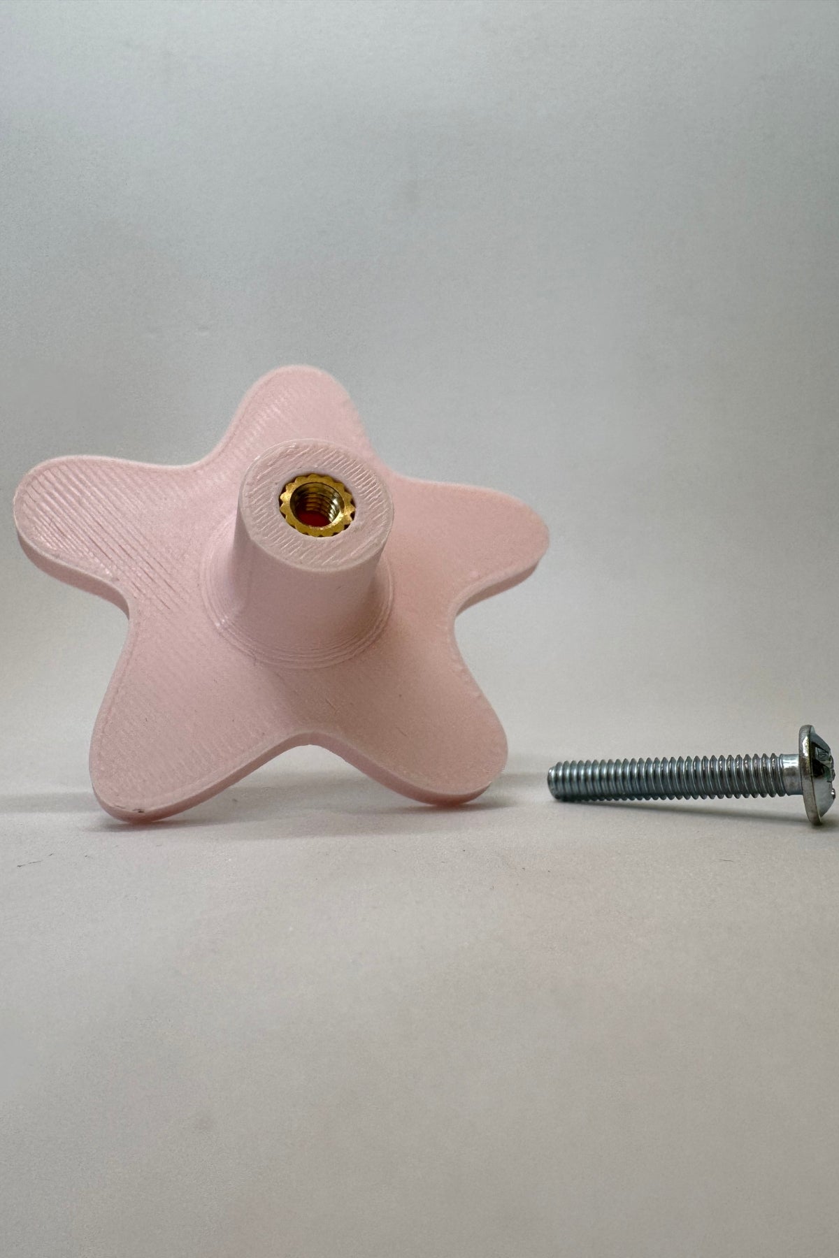 Pembe Yıldız Dolap Kulpu - Çocuk Odası ve Modern Mutfaklar İçin Zarif Mobilya Kulbu