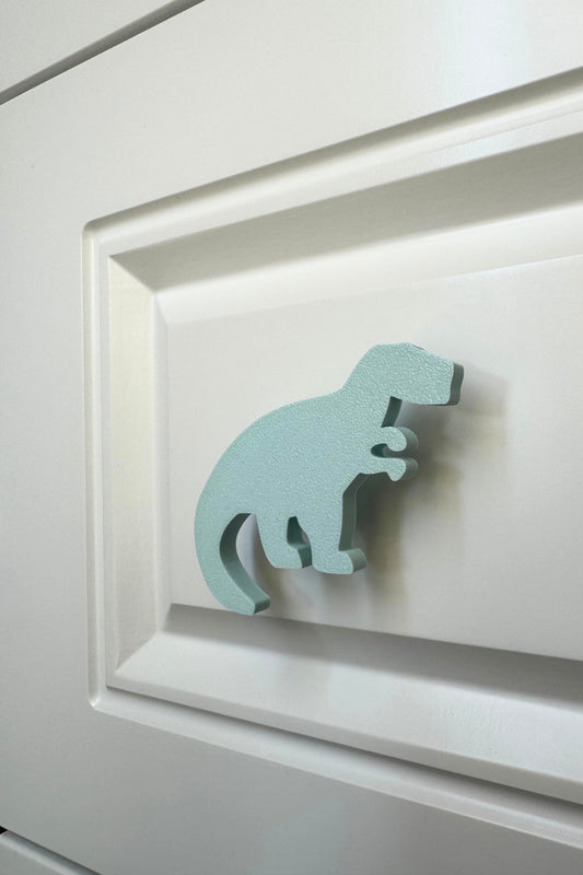 Mavi Dino 1 Dolap Kulpu-Çocuk Odası, Mutfak ve Banyo İçin Modern, Sevimli ve Dayanıklı Mobilya Kulp